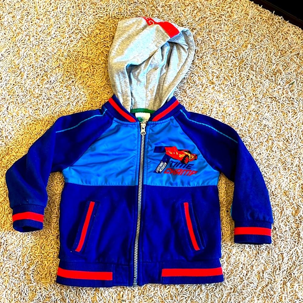 DISNEY CARS LIGHTNING MCQUEEN Hoodie zipper
